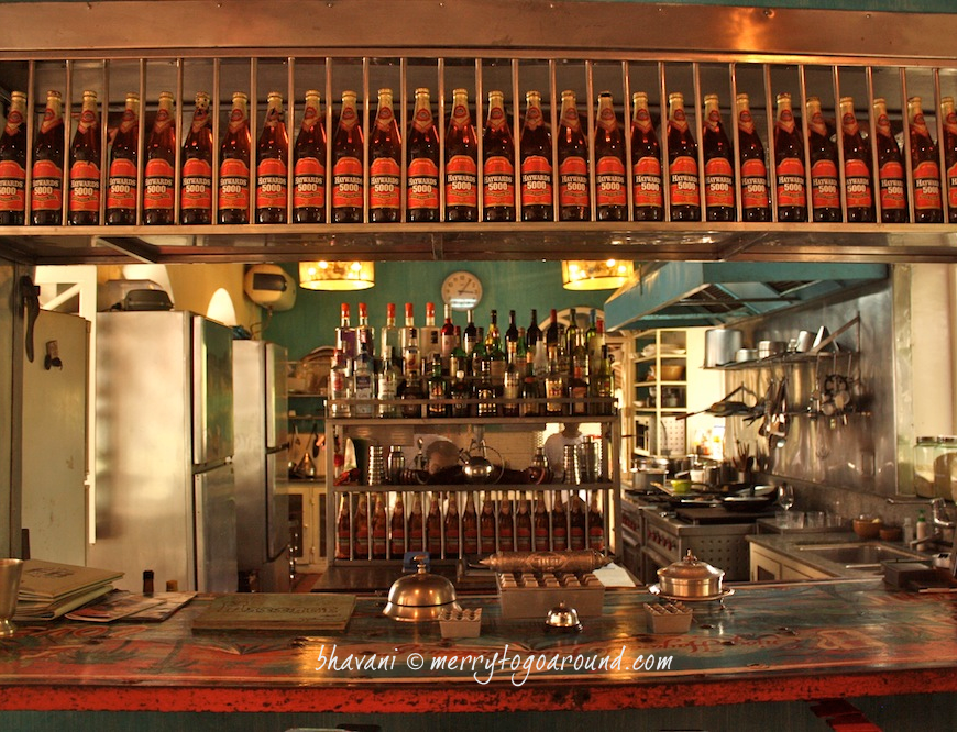 haywards lining the bar